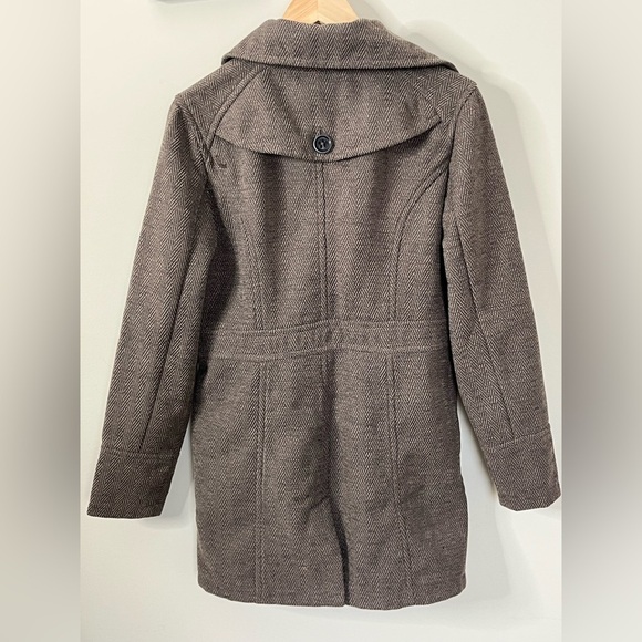 Lole Tweed Brown Herringbone Jacket Size Medium 8-10 - Picture 2 of 14